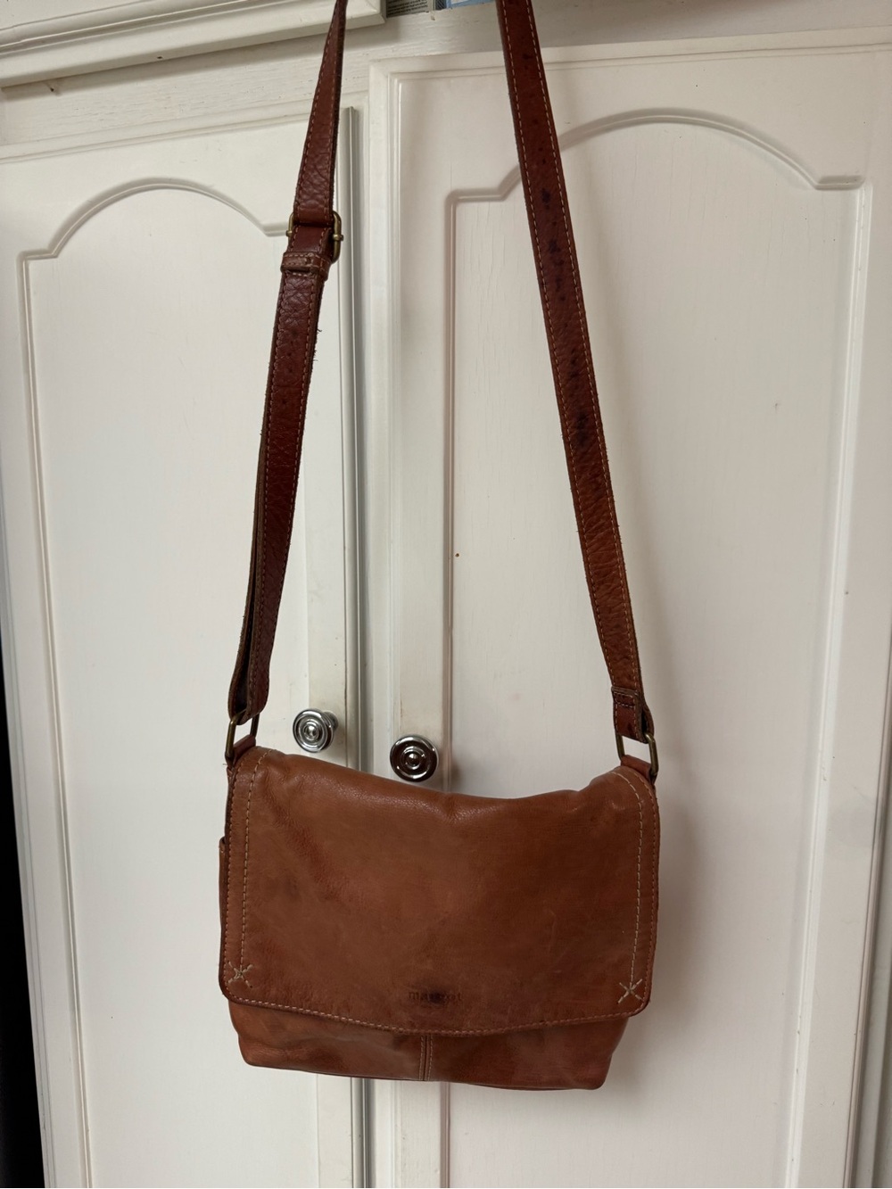 margot Brown Leather Shoulder Bag